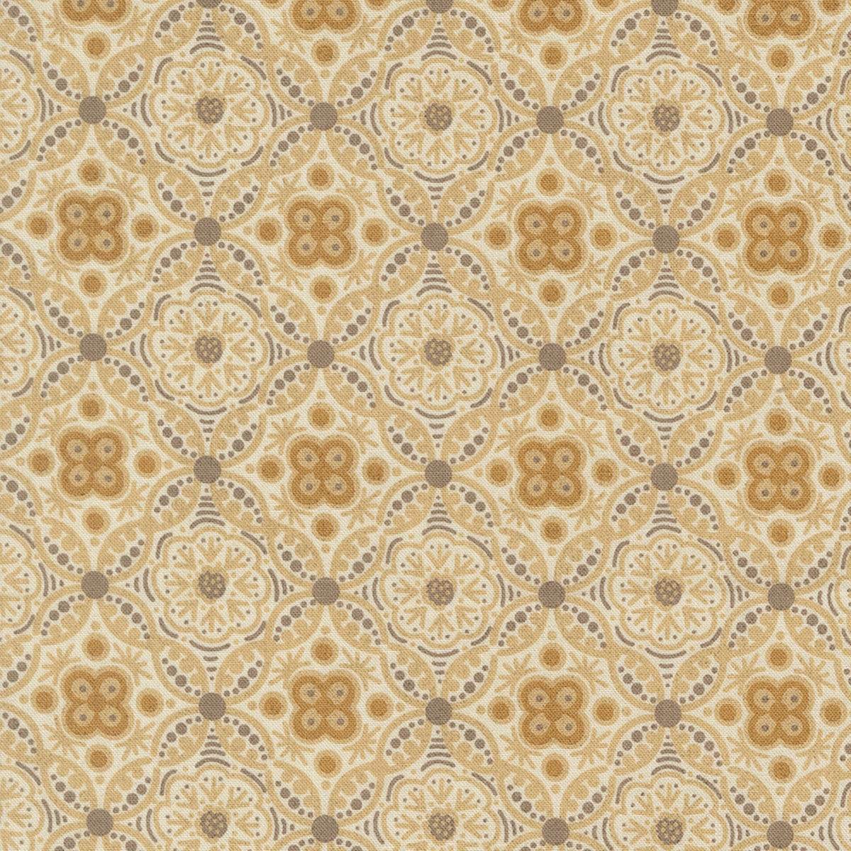 Moda Fabrics Posh BasicGrey Ivory Whisper Ornate Tile - Hancock's